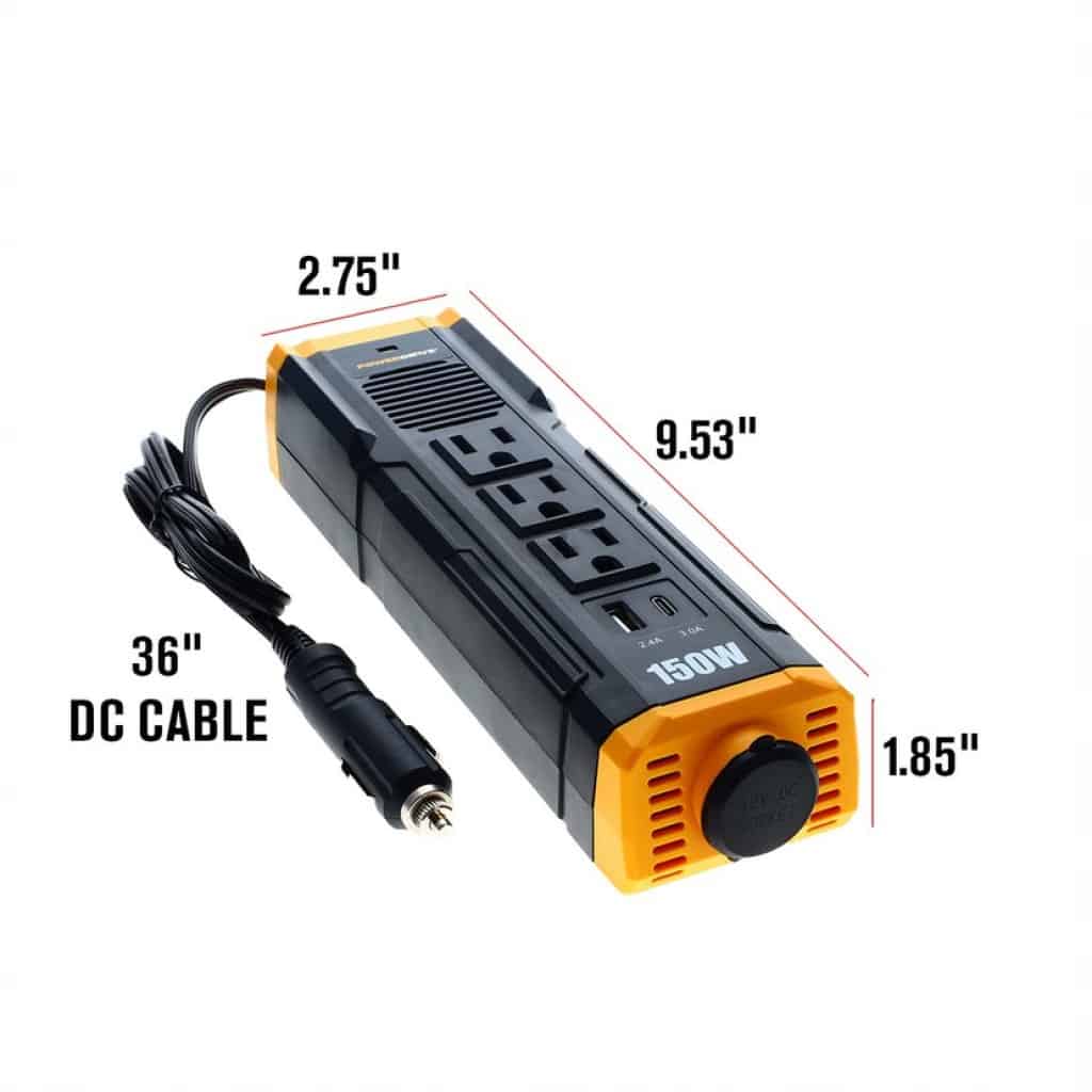 Powerdrive 150Watt Power Strip Inverter TruckersChristmasGroup